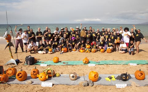 Underwater Pumpkin Carvers 2011